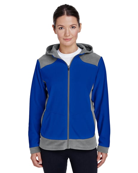 Front view of Ladies' Rally Colorblock Microfleece Jacket