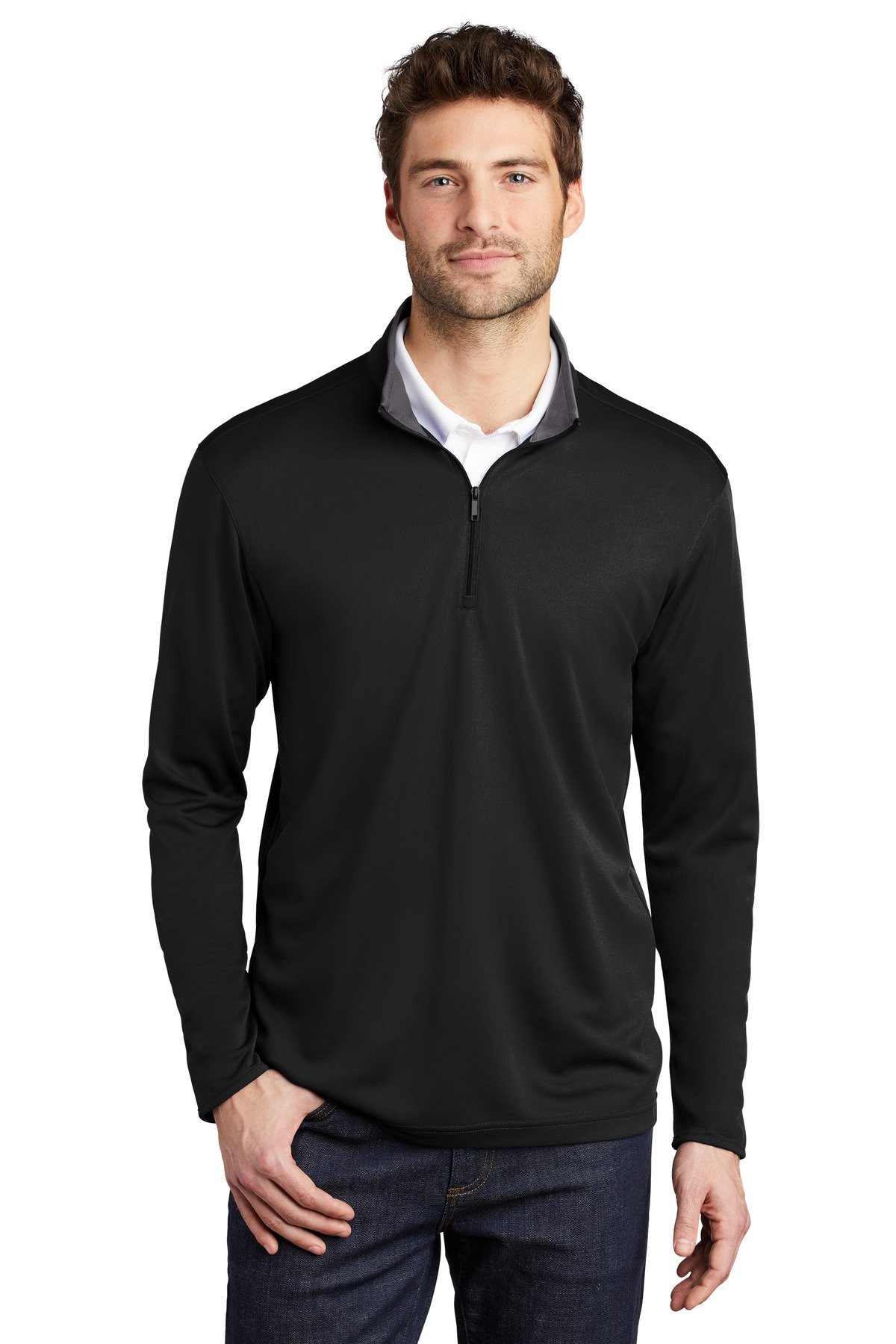 Front view of Silk Touch Performance 1/4-Zip