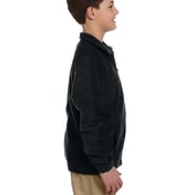 Side view of Youth Full-Zip Fleece