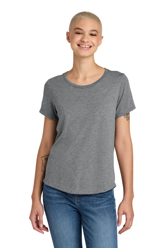 Front view of Women’s Relaxed Tri-Blend Scoop Neck Tee
