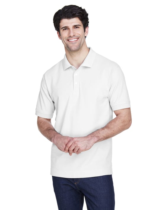 Front view of Men’s Tall Pima Piqué Hort-Sleeve Polo