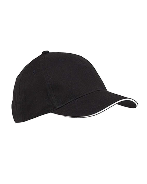Front view of Brushed Twill Sandwich Cap