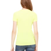 Back view of Ladies’ Poly-Cotton Short-Sleeve T-Shirt