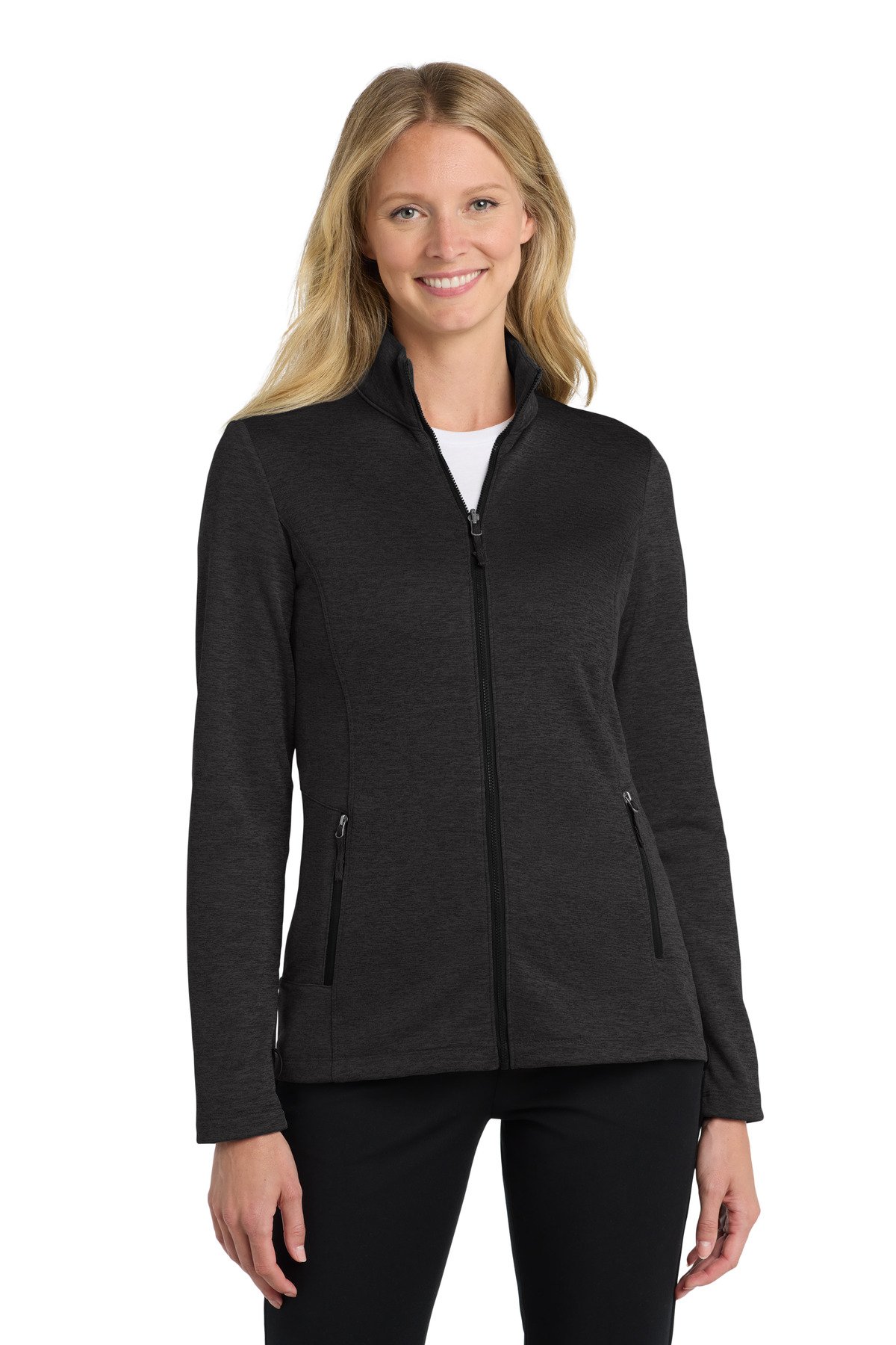 Front view of Women’s Collective Striated Fleece Jacket