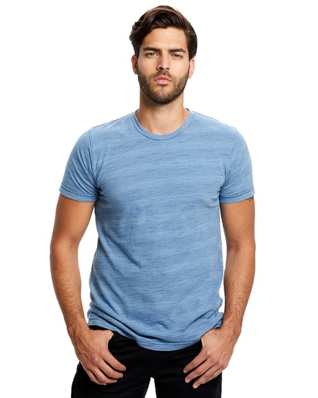 Front view of Men's 6 Oz. True Indigo Crew