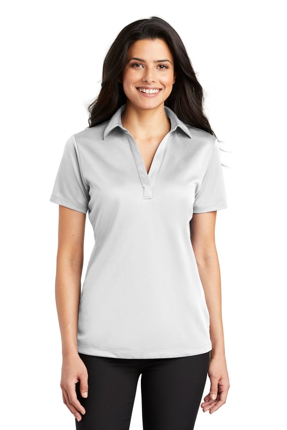 Front view of Women’s Silk Touch Performance Polo