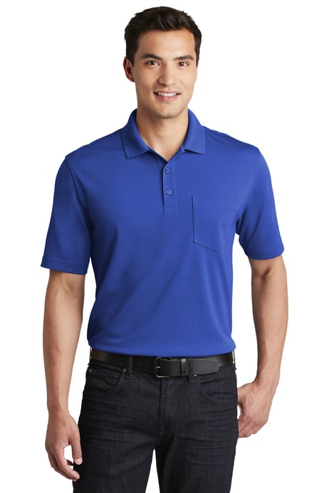 Front view of Dry Zone&reg; UV Micro-Mesh Pocket Polo