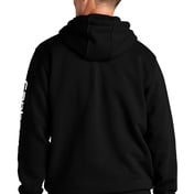 Back view of Midweight Hooded Logo Sweatshirt