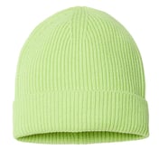 Back view of Sustainable Fine Rib Cuffed Beanie