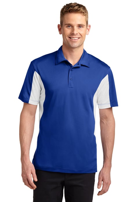 Front view of Side Blocked Micropique Sport-Wick&reg; Polo