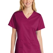 Front view of Wink Women’s WorkFlex V-Neck Top