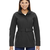 Front view of Ladies’ Skyscape Three-Layer Textured Two-Tone Soft Shell Jacket