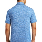 Back view of PosiCharge ® Electric Heather Polo