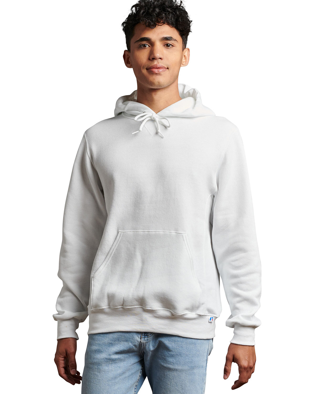 Front view of Unisex Dri-Power® Hooded Sweatshirt