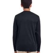 Back view of Youth Cool & Dry Performance Long Sleeve Top