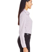 Side view of Women’s CrownLux Performance® Micro Windowpane Woven Dress Shirt