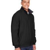 Side view of Fleece Lined Nylon Jacket
