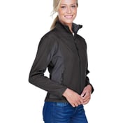 Side view of Women’s Soft Shell Colorblock Jacket