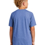 Back view of Youth PosiCharge ® Tri-Blend Wicking Raglan Tee