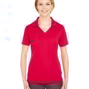 Front view of Ladies’ Platinum Performance Jacquard Polo WithTempControl Technology