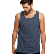 Front view of Men’s Indigo Striped Tank