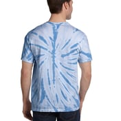 Back view of Adult 100% Cotton Twist Tie-Dyed T-Shirt