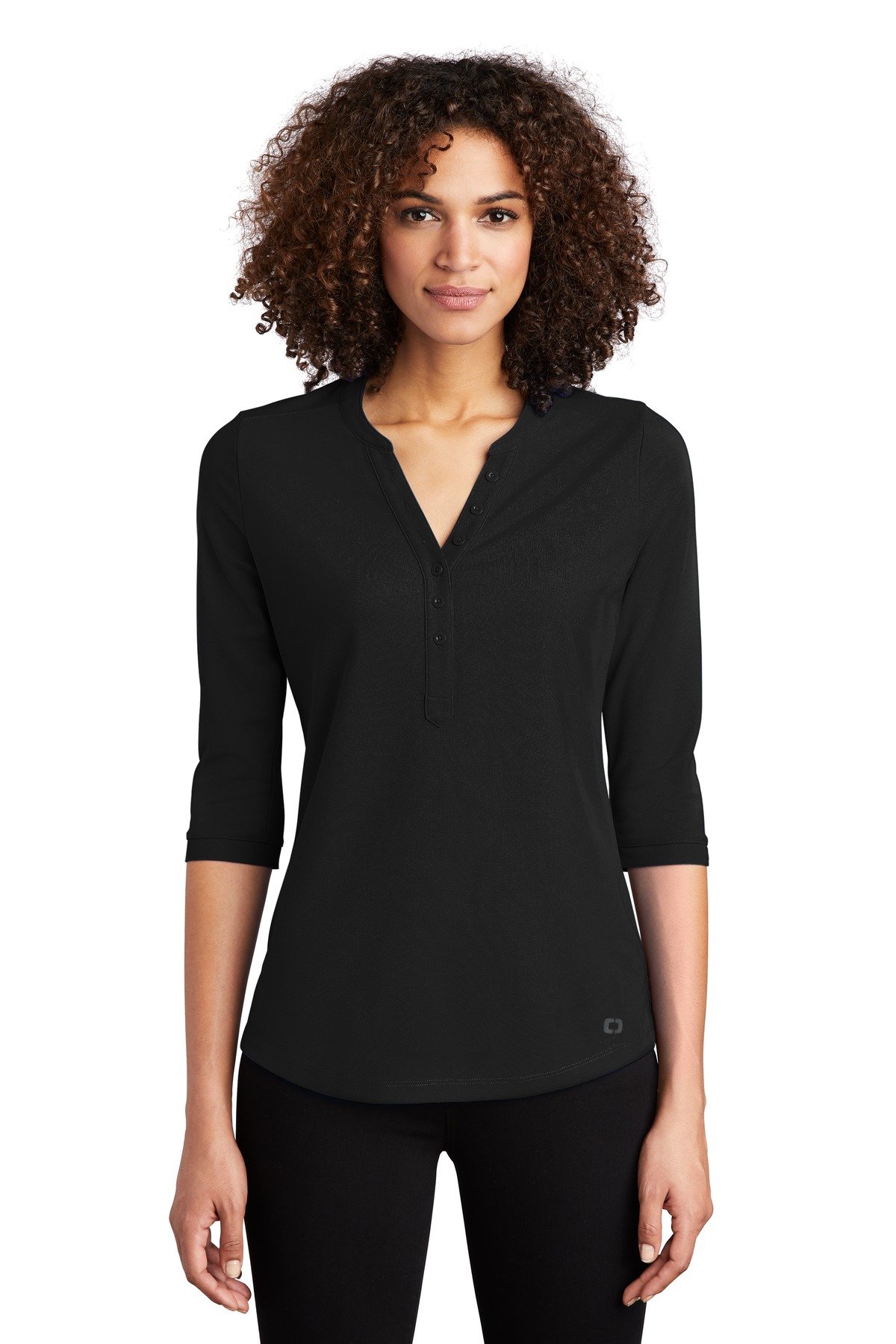Front view of Women’s Jewel Henley