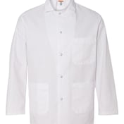 Front view of Gripper Front Short Butcher Coat