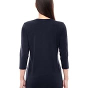 Back view of Women’s Perfect Fit™ Bracelet-Length V-Neck Top