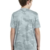 Back view of Youth CamoHex Tee