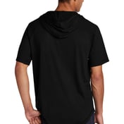 Back view of PosiCharge ® Tri-Blend Wicking Short Sleeve Hoodie