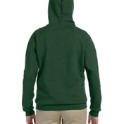 Back view of Heavy Blend Vintage Classic Full-Zip Hooded Sweatshirt