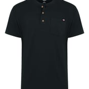Front view of Heavyweight Traditional Short Sleeve Henley – Tall Sizes