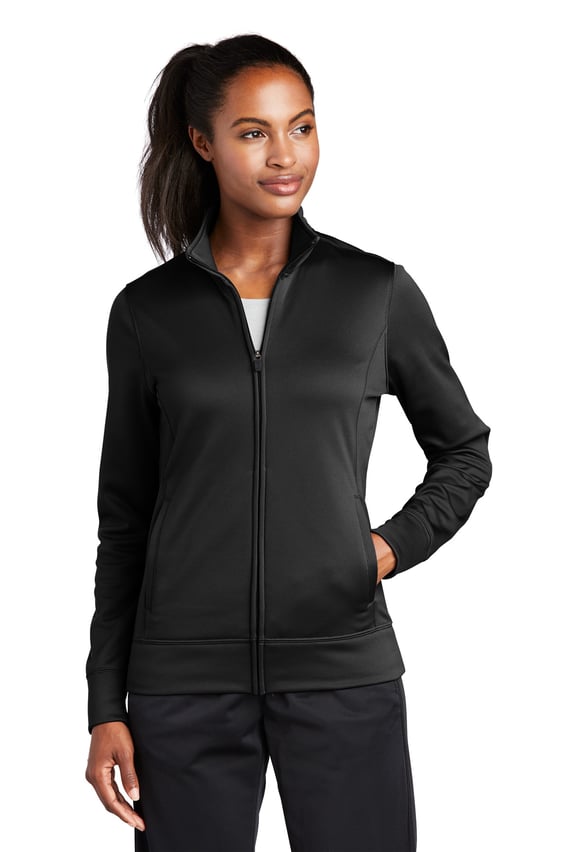 Front view of Women’s Sport-Wick® Fleece Full-Zip Jacket