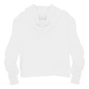 Back view of Women’s Crop Hooded Sweatshirt