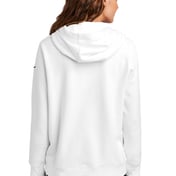 Back view of Women’s Club Fleece Sleeve Swoosh Pullover Hoodie