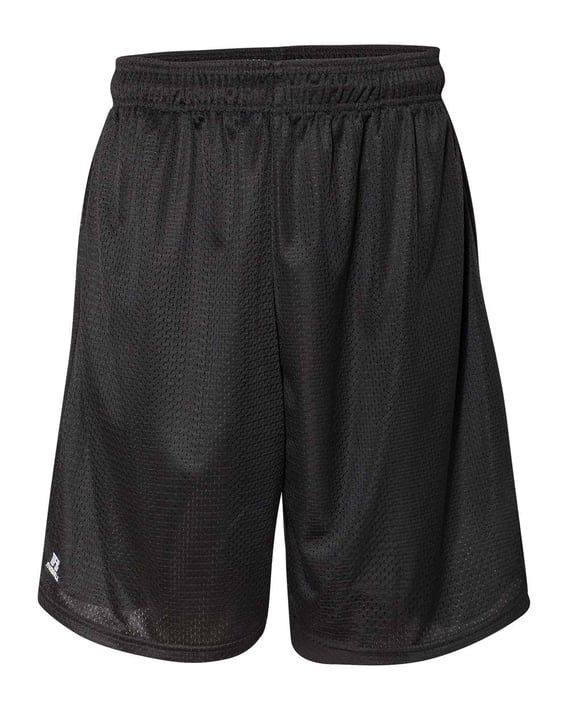 Front view of 9″ Dri-Power® Tricot Mesh Shorts With Pockets