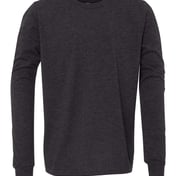 Front view of Youth Triblend Long Sleeve Tee