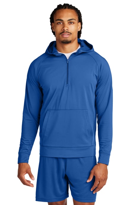 Front view of Sport-Wick&reg; Stretch 1/2-Zip Hoodie