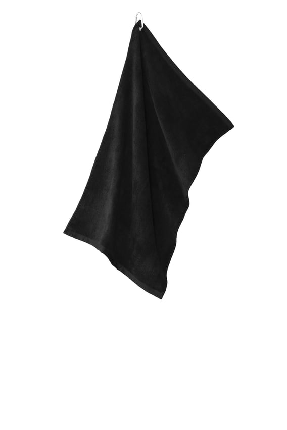 Front view of Grommeted Microfiber Golf Towel