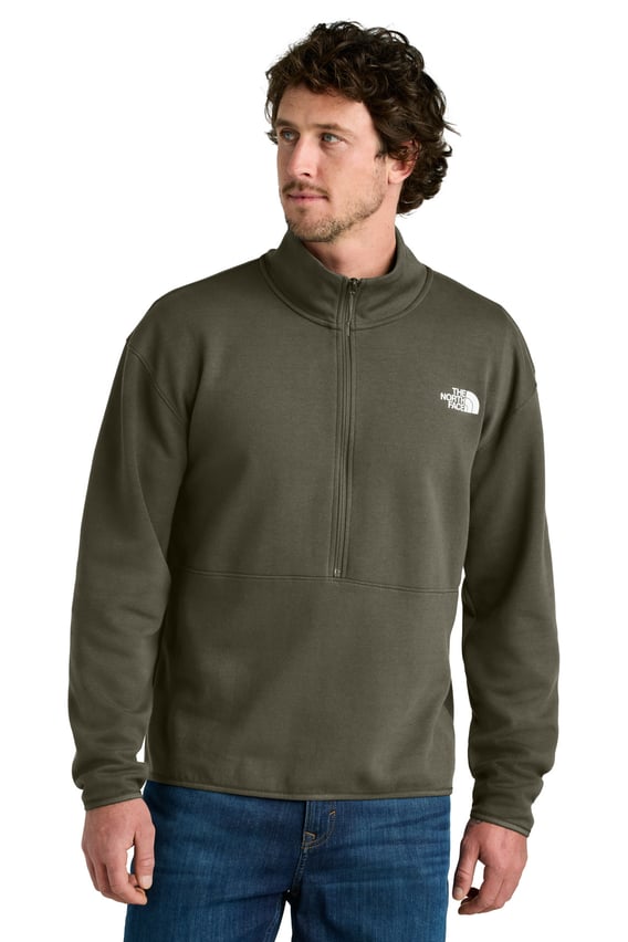 Front view of Double-Knit 1/2-Zip Fleece