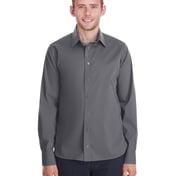 Front view of Men’s Crown Collection Stretch Broadcloth Untucked Shirt