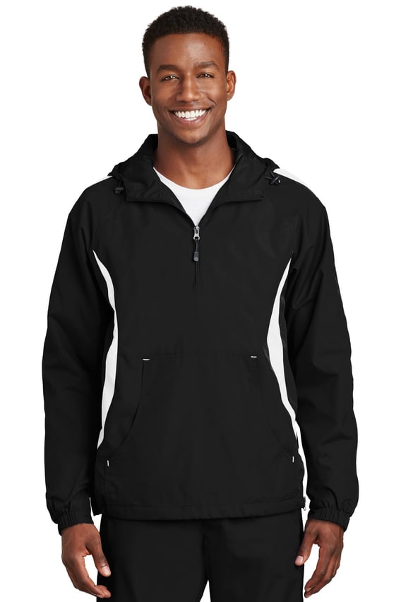 Front view of Colorblock Raglan Anorak