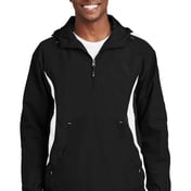 Front view of Colorblock Raglan Anorak