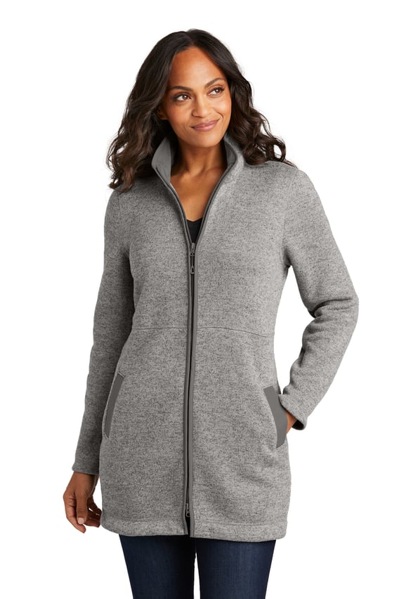 Front view of Women’s Arc Sweater Fleece Long Jacket