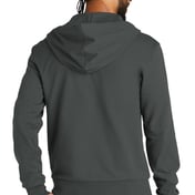 Back view of Unisex Organic French Terry Full-Zip Hoodie