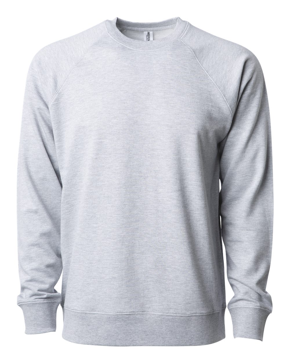 Front view of Icon Lightweight Loopback Terry Crewneck Sweatshirt