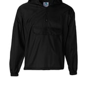 Front view of Packable Half-Zip Hooded Pullover Jacket