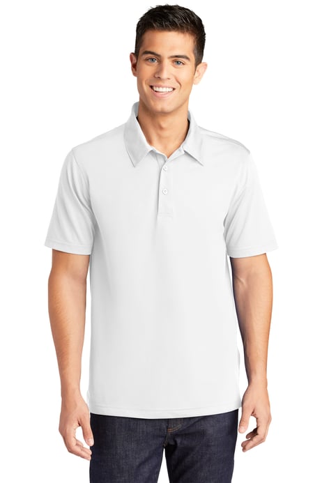 Front view of PosiCharge&reg; Active Textured Polo