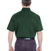 Back view of Adult Cypress Short-Sleeve Twill With Pocket